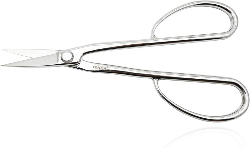 TONMA JP TONMA Satsuki Bonsai Scissors [Made in Japan] Professional 8.5 inch Garden Bonsai Tools Japanese Stainless Steel Hasami Pruning Scissors with Micro Serrated, Mirror Finish Process - Image 1
